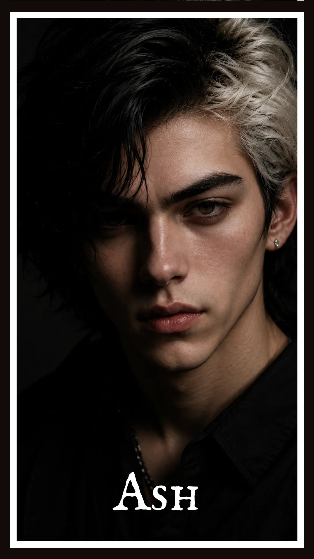 Portrait card of Ash, guitarist and singer of Beverly Yards